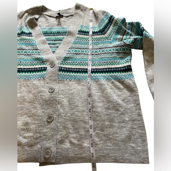 Talbots Plus Fair Isle Button Down Sweater Cardigan Size 1X - Picture 6 of 10